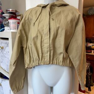 Women's Tan forever 21 crop Jacket